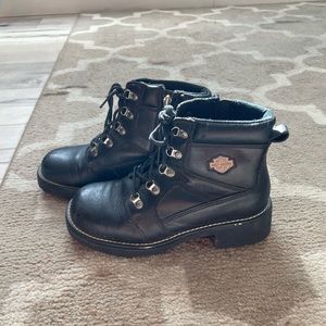 Vintage Harley Davidson biker Boots